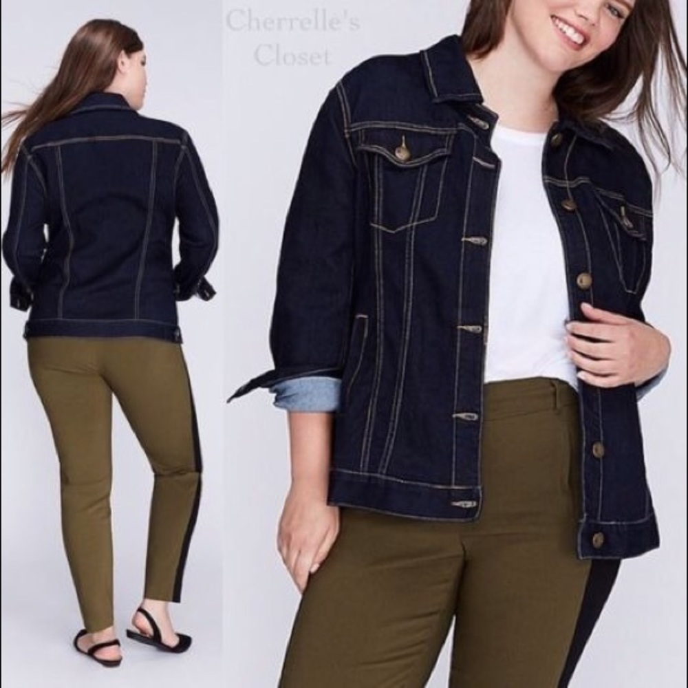 Lane Bryant Dark Blue Jean Jacket